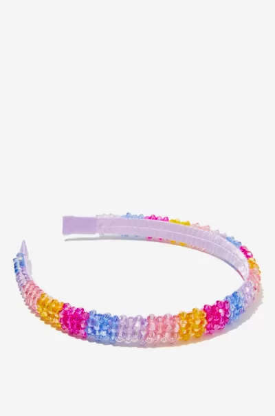 Robust Bright Rainbow Sparkles Luxe Headband Cotton On Girls 2-14 Hair Accessories