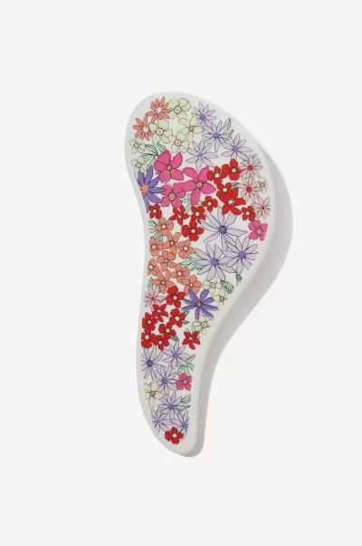 Kids Detangle Brush Itty Bitty Floral/White New Hair Accessories Cotton On Girls 2-14