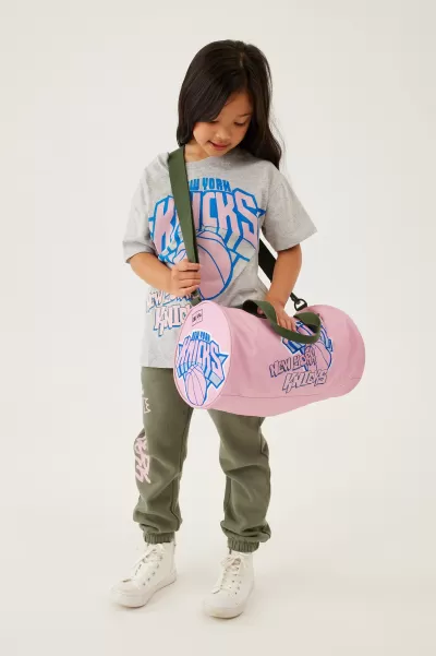 Distinctive Bags & Backpacks Lcn Nba New York Knicks/Marshmallow Girls 2-14 Licensed Duffle Bag Cotton On
