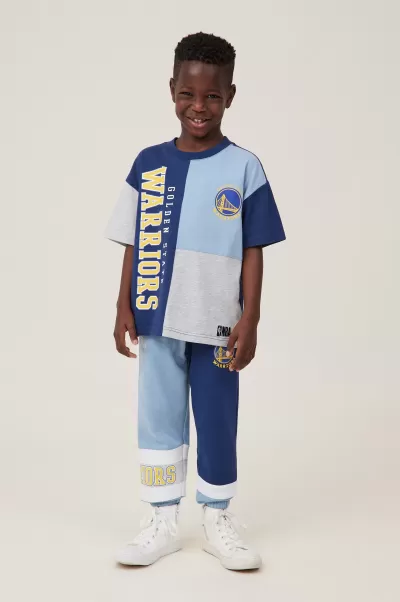 License Marlo Trackpant Sweatshirts & Sweatpants Cotton On Boys 2-14 Affordable Lcn Nba Dusty Blue/Golden State Warriors Colo