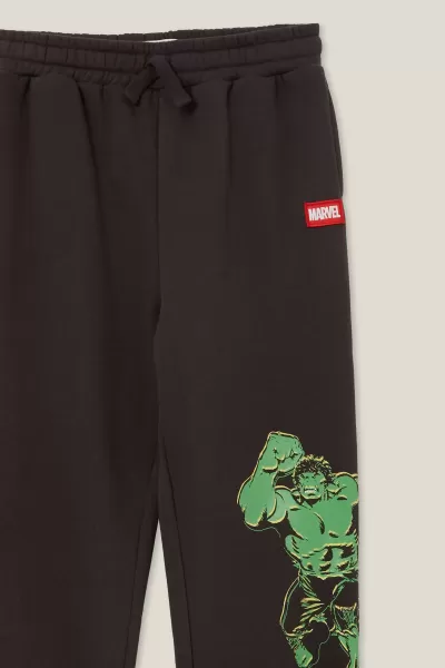 Cotton On License Super Slouch Trackpant Lcn Mar Phantom/Incredible Hulk Sweatshirts & Sweatpants Boys 2-14 Perfect