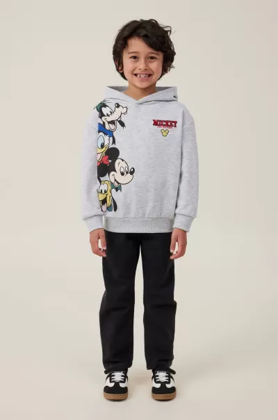 Lcn Dis Fog Grey Marle/Mickey & Friends Boys 2-14 Cotton On Sweatshirts & Sweatpants License Emerson Hoodie Affordable