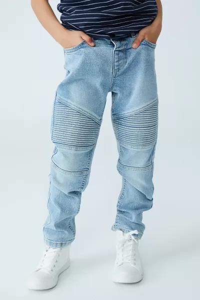 Skinny Fit Moto Jean Boys 2-14 Bells Light Blue Creative Cotton On Pants & Jeans