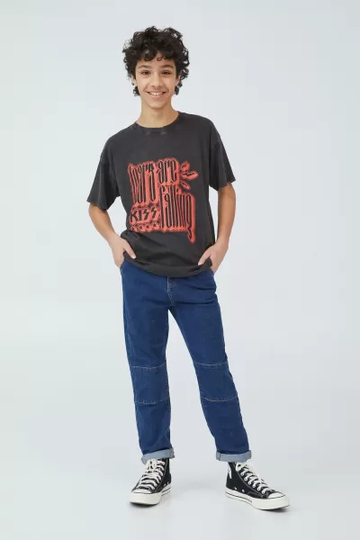 Cotton On Boys 2-14 Durable Super Straight Fit Jean Sorrento Dark Blue Pants & Jeans