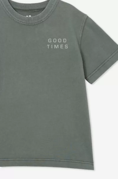 Cotton On Jonny Short Sleeve Print Tee Tops & T-Shirts Swag Green/Good Times Boys 2-14 Cashback
