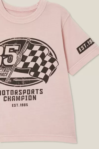 Jonny Short Sleeve Print Tee Contemporary Boys 2-14 Cotton On Zephyr/85 Motorsports Champion Tops & T-Shirts