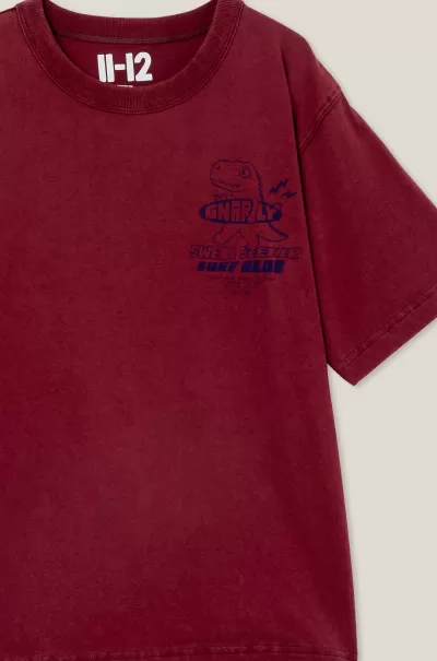 Personalized Crushed Berry/Gnarly Boys 2-14 Jono Short Sleeve Print Tee Cotton On Tops & T-Shirts
